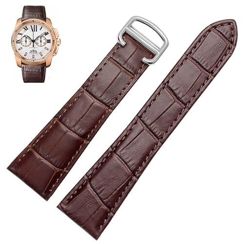 IENYU Uhrenarmband für Cartier Tank Calibre Serie, echtes Leder, mechanische Uhr für Damen und Herren, 20 mm, 22 mm, 23 mm, 25 mm, 22 mm, Achat von IENYU