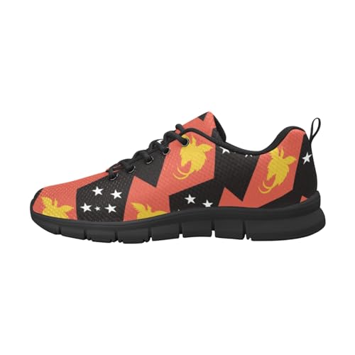 IFCXA Papua-Neuguinea-Flagge, leicht, atmungsaktiv, Laufschuhe für Herren, modische Sneaker, mehrfarbig, 39 EU von IFCXA