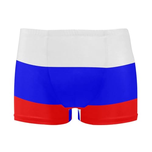 IFCXA Russland-Flagge, Herren-Badehose, Badeslip, Strandshorts, Boxer, mehrfarbig, L/XL von IFCXA