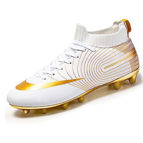 IFIKK Herren Professionelle Fußballschuhe High Top Spike Cleats Athletics Für Jugendliche Kinder Unisex Fußballschuhe von IFIKK