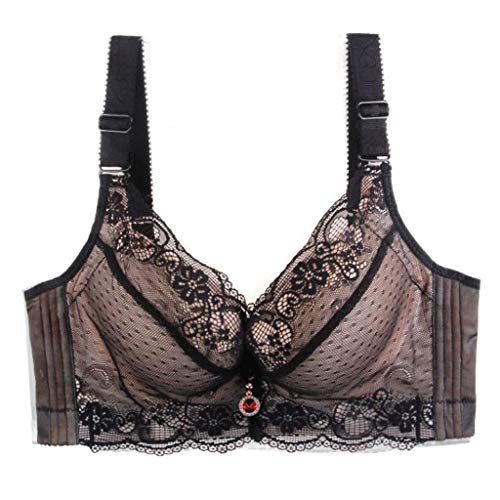 IFOUNDYOU BH Damen mit Bügel Push Up Bralette BH Sexy Große Größen Verstellbare Cami Top BH Damen Klassischer Bauchfrei BH Unterwäsche Rückenfrei Vollschalen Bra BH Soft Maximizer Bequemer BH Damen von IFOUNDYOU Damen