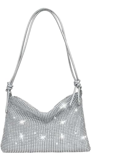 IJHYGD Glitzer Tasche Glitzer Handtasche Tasche Glitzer Glitzertasche Glitzer Tasche Damen Tasche Silber Handtasche Silber Abendtasche Abendtasche Damen Silberne Tasche von IJHYGD