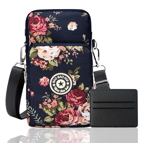 IJHYGD Handytasche Zum Umhängen Damen Handytasche Mit Geldbörse Zum Umhängen Handytasche Damen Handy Umhängetasche Handytasche Damen Handytasche Mädchen Handy Portemonnaie Tasche Mit Karte Tasche von IJHYGD