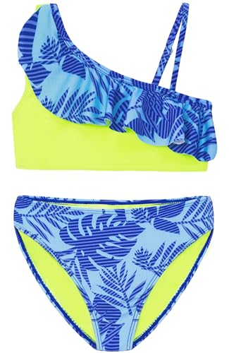 IKALI Mädchen Bikini Badeanzug, Kindere Zweiteiliger Bademode Verstellbarer Schultergurt, Hawaiianische Palmblätter Badebekleidung 7-8 Jahre/134-140 IKALI Mädchen Bikini Badeanzug, Kindere Zweiteiliger Bademode Verstellbarer Schultergurt, Hawaiianische Palmblätter Badebekleidung 7-8 Jahre/134-140 von IKALI
