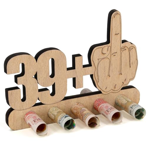 IKOPFLN Interessant Geldgeschenk aus Holz – Lustige Geschenke für zum 40. Geburtstag, Jubiläum, Familie, Freund, Kollege – 39+1 Holzschild für Humorvolle Geschenke IKOPFLN Interessant Geldgeschenk aus Holz – Lustige Geschenke für zum 40. Geburtstag, Jubiläum, Familie, Freund, Kollege – 39+1 Holzschild für Humorvolle Geschenke von IKOPFLN