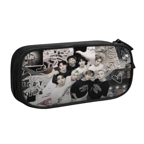 ILWVWVHK Stray Kids Federmäppchen, wasserabweisender Stoff, schnell trocknendes Oxford-Tuch, für Outdoor-Aktivitäten und tägliches Pendeln ILWVWVHK Stray Kids Federmäppchen, wasserabweisender Stoff, schnell trocknendes Oxford-Tuch, für Outdoor-Aktivitäten und tägliches Pendeln von ILWVWVHK