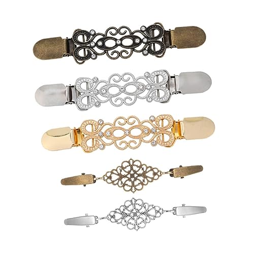 IMIKEYA 5Stücke Vintage Cardigan Clips für Frauen Schal Kleidungsclips Hochwertige Broschen für Strickjacken Umhänge Exquisites Design für Stilvolle Outfits IMIKEYA 5Stücke Vintage Cardigan Clips für Frauen Schal Kleidungsclips Hochwertige Broschen für Strickjacken Umhänge Exquisites Design für Stilvolle Outfits von IMIKEYA