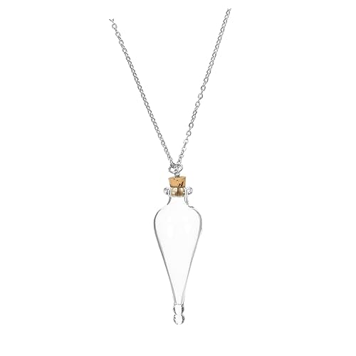 IMIKEYA Zaubertrank-Flaschen-Halskette Halsketten mit kleinen Flaschen winzige Flaschen mit Ketten Phiole glasflasche Mini-Gläser mit Kette Mini-Wunschflaschen aus Glas IMIKEYA Zaubertrank-Flaschen-Halskette Halsketten mit kleinen Flaschen winzige Flaschen mit Ketten Phiole glasflasche Mini-Gläser mit Kette Mini-Wunschflaschen aus Glas von IMIKEYA