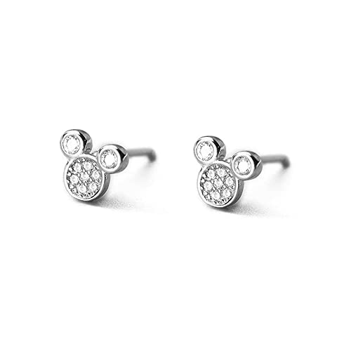 Zierliche CZ Maus Ohrstecker für Mädchen Frauen Kinder 925 Sterling Silber Zirkonia Winzige niedliche Mäuse Decke Tragus Post Pin Ohrringe Hypoallergen Minimalist Schmuck Geschenk von IMINI