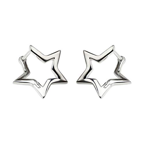 Minimalist Star Kleine Reifen Ohrringe 925 Sterling Silber für Frauen Teen Mädchen Nette Huggie Hoops Hochzeit Verlobung Ohrring Mode Schmuck Geschenke für beste Freundin Tochter Hypoallergen von IMINI