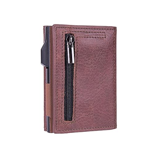 IMOCKA Side Push Auto Pop-Up Card Holder, Minimalist Card Holder Wallet, Credit Card Holder for Men and Women, Money Bag (Cocffee,1 Size) von IMOCKA