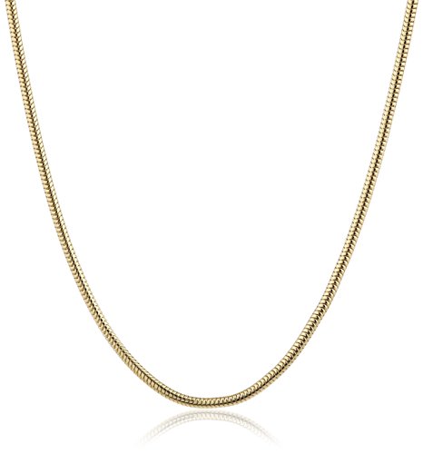 InCollections Damen-Halskette 925/000 Sterlingsilber vergoldet Schlangenkette 2,4/60 cm 106029ES24200 von INCOLLECTIONS