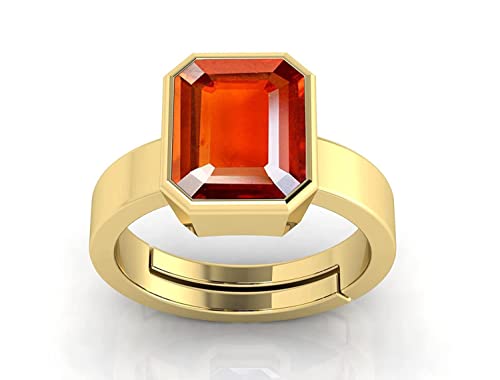 INDIA MADE 10,25 Ratti / 9,90 Karat zertifizierter natürlicher Edelstein Gomed Hessonit Stein Panchdhaatu verstellbarer Ring vergoldet Ring für Damen und Herren - B0BX9Z2NQ1 INDIA MADE 10,25 Ratti / 9,90 Karat zertifizierter natürlicher Edelstein Gomed Hessonit Stein Panchdhaatu verstellbarer Ring vergoldet Ring für Damen und Herren - B0BX9Z2NQ1 von INDIA MADE