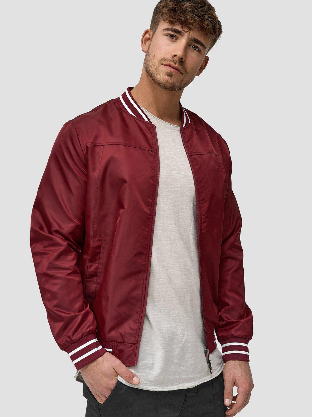 Indicode Übergangsjacke Herren Polyamid, bordeaux von INDICODE