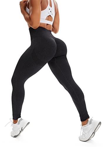 INSTINNCT Damen Scrunch Butt Leggings Booty Lifting Laufhose Sportstrumpfhosen Po Push Up Tights Yoga Pants Fitnesshose Yogahose Jogging Running Workout Training Gym Fitness Kohleschwarz XS von INSTINNCT