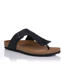 INTER-BIOS Flache Sandalen 9510 für Herren, Schwarz, Schwarz , 41 EU von Inter Bios