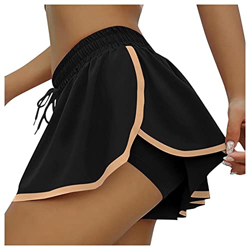 Damen Shorts Sport Yoga Kurze Hose Damen Sweatpants Mini Tight Bikini Shorts Kurze Hose Laufshorts Jogginghose Kurze Hose Damen Shorts Training Gym Yoga Fitness Yoga Minirock Tanzrock Ballettrock von IQYU