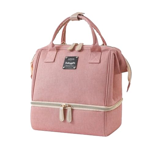 IQYU Baby Wickelrucksäcke Milchaufbewahrungstasche, Milchpumpe, Mutterschaftskühler, Babyflasche, Lebensmittelaufbewahrung, Tasche Wickelrucksäcke (Pink, One Size) von IQYU