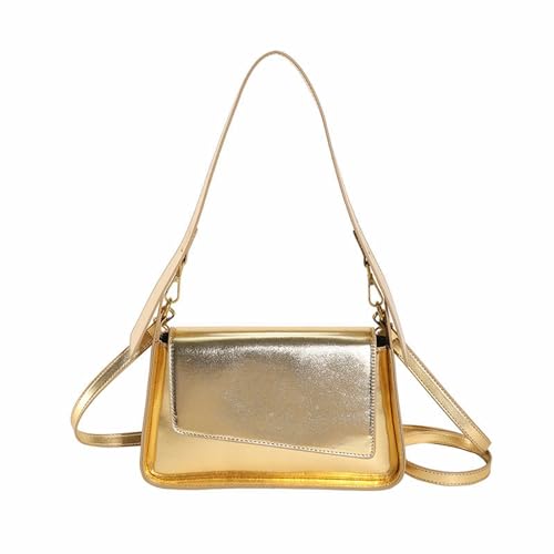 IQYU Bauch Taschen Damen Abendtasche, Damen-Geldbörse, Tragetasche, helles, Partytasche, niedliche Umhängetaschen, Clutch-Geldbörsen Channel Taschen Damen Hänge Taschen (Gold, One Size) von IQYU