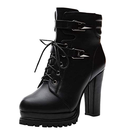 IQYU Boots Damen Vintage Stiefel Frauen Stiefeletten Boots Gummistiefel Damen Stiefel Damen Wasserdicht Gummistiefel Retro Stiefel Atmungsaktiv Cowboystiefel von IQYU