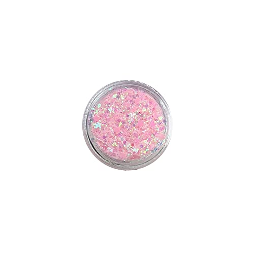 IQYU Farbenfroh Magazin Körper Glitzer Konzerte Musik Festival Rave Zubehör Gesicht Glitzer Gel Pailletten Glitzer Gesichtsfarbe Chunky Glitter Für Augen Lippen Haare Funkelndes Gel (K, One Size) von IQYU