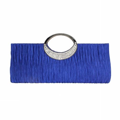 IQYU Handtaschen Aufbewahrung 8 Taschen Damenhandtasche, modische Handtasche, Abendparty-Einkaufstasche Kleid Mit Taschen 44 (Blue, One Size) von IQYU