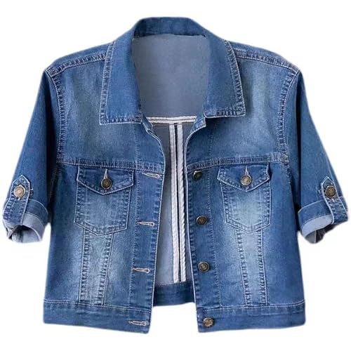 IQYU Jeansjacke Damen Kurzarm Weiß - Jeansjacken Für Frauen Kurz Übergangsjacke Elegant Leichte Sommerjacke Denim-Jacket Bolero Jacke Zum Kleid Jeanmantel Kurzjacke Streetwear Übergangsmantel IQYU Jeansjacke Damen Kurzarm Weiß - Jeansjacken Für Frauen Kurz Übergangsjacke Elegant Leichte Sommerjacke Denim-Jacket Bolero Jacke Zum Kleid Jeanmantel Kurzjacke Streetwear Übergangsmantel von IQYU