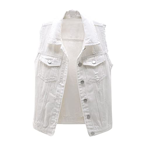 IQYU Jeansweste Damen Ärmellos Oversized - Jeans Weste Für Damen Große Größen Jeansjacke Ärmellos Damenwesten Leichte-Sommerjacke Elegante Trachtenweste Stretch Damen-Jeansjacken Women Denim-Jacket IQYU Jeansweste Damen Ärmellos Oversized - Jeans Weste Für Damen Große Größen Jeansjacke Ärmellos Damenwesten Leichte-Sommerjacke Elegante Trachtenweste Stretch Damen-Jeansjacken Women Denim-Jacket von IQYU