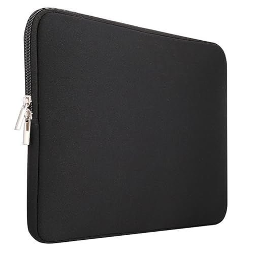 IQYU Kleid Mit Taschen Elegant Computer-Innenhülle, einfarbig, mehrere Farben zur Auswahl, tägliche Laptop-Hülle Taschen Set Für Damen Mit Geldbörse (Black, 13) von IQYU