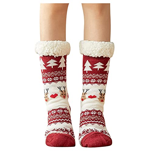 IQYU Kuschelsocken Damen Herren, Socken Wintersocken Stoppersocken,Wandersocken Wintersocken Weihnachtssocken Damen Flauschig Fuzzy Socken Sneakersocken Kuschelige Flauschige Socken von IQYU