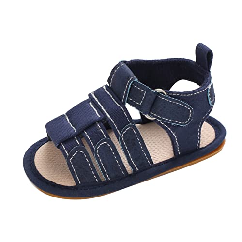 IQYU Mädchen Sandalen mit Reißverschluss Riemchensandalen Kleinkind Kleinkind Große Kinder Prinzessin Roman Schuhe Thermostiefel Jagdstiefel (Zjsjm-A-Blue, 20 Infant) von IQYU