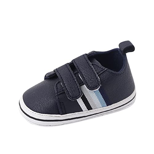 IQYU Sneaker Jungen 27 Süße Kleinkind Schuhe Jungen und Mädchen Boden Sport Flacher Boden weicher Boden rutschfeste Bequeme Hakenschlaufe Jungs Schuhe 23 von IQYU