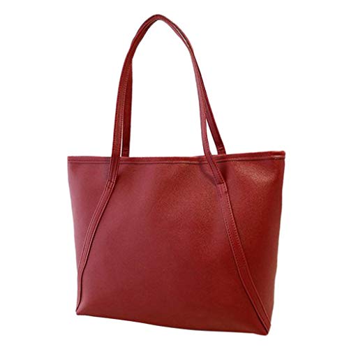 IQYU Zugvögel Taschen Schweiz Kapazität solide Gesandter Damen-Taschen Handtasche Satchel Shoulder Weste Mit Taschen Jungs (Wine, One Size) von IQYU