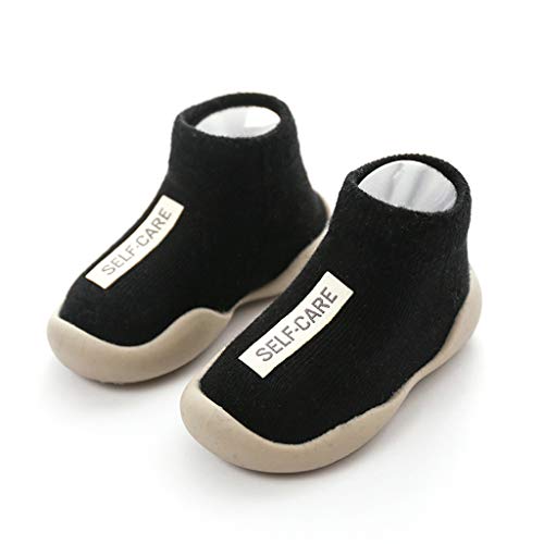 Kinder Anti Rutsch Socken Schuhe Babyschuhe Hüttenschuh Babyschuhe Krabbelschuhe Kleinkind Lauflernschuhe Krabbelschuhe Weich Bequem rutschfest Gummisohle Kniestrümpfe Hüttenschuhe von IQYU