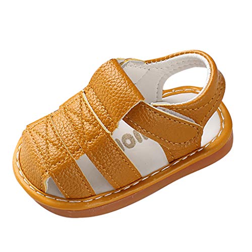 Kleinkind-Schuhe mit weicher Sohle- Schuhe Baby Sandalen Größe 17 -Babyschuhe Flach Gummi Anti-Rutsch Sandalen Säugling Sommer Outdoor Schuhe Kleinkind Erste Walker Strandsandalen von IQYU