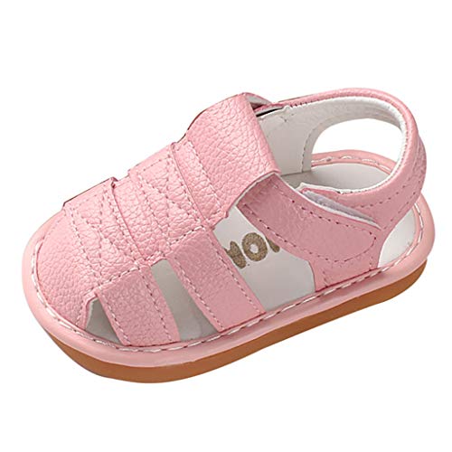 Kleinkind-Schuhe mit weicher Sohle- Schuhe Baby Sandalen Größe 17 -Babyschuhe Flach Gummi Anti-Rutsch Sandalen Säugling Sommer Outdoor Schuhe Kleinkind Erste Walker Strandsandalen von IQYU