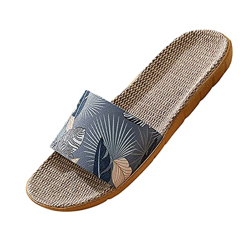 Leinen-Badeschlappen Damen Herren rutschfest Hausschuhe Sommer Badelatschen Strand-Sandalen Leinenhausschuhe-Badelatschen Flach Bade-Schlappen Leichte Badeschuhe Slippers Strandsandalen Leinen-Badeschlappen Damen Herren rutschfest Hausschuhe Sommer Badelatschen Strand-Sandalen Leinenhausschuhe-Badelatschen Flach Bade-Schlappen Leichte Badeschuhe Slippers Strandsandalen von IQYU