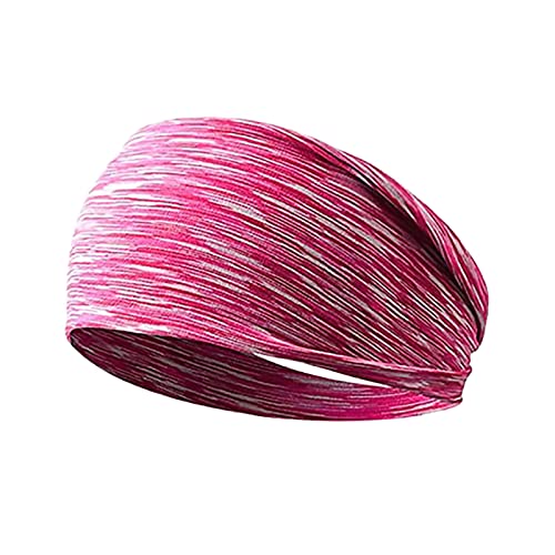 Ohrschutz Wind Sommer Frauen Casual Yoga Haarband Sport elastisches Schweiß absorbierendes Stirnband Haarband Schwarz Damen (G, One Size) von IQYU