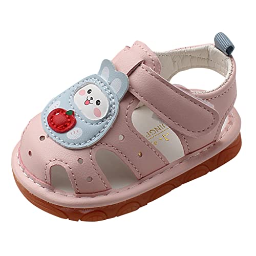 Sandalen Strand Baby Baby Mädchen Jungen,Babyschuhe Lauflernschuhe Mädchen Open Toe Rutschfeste Squeak Sandals Babyschuhe Flach Gummi Anti-Rutsch Sandalen Sommerschuhe Größe 16-20 von IQYU