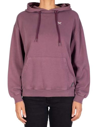 IRIEDAILY Damen Kapuzenpullover - Flagli Hoodie in Aubergine, M von IRIEDAILY