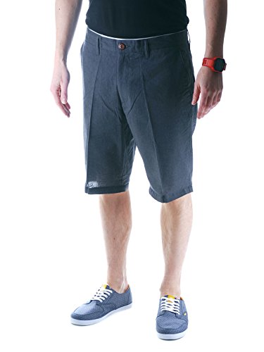 IRIEDAILY Kurze Chino Hose Herren - Golfer Chambray Short in Anthra Melange, W31 von IRIEDAILY