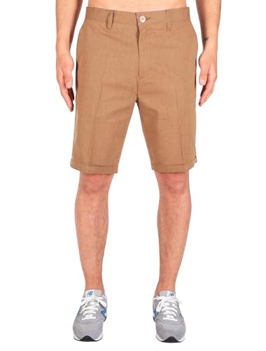 IRIEDAILY Kurze Chino Hose Herren - Golfer Chambray Short in Caramel, W30 von IRIEDAILY