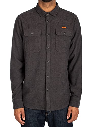 IRIEDAILY Samuel Flanell Shirt in Black-Anthra, L von IRIEDAILY