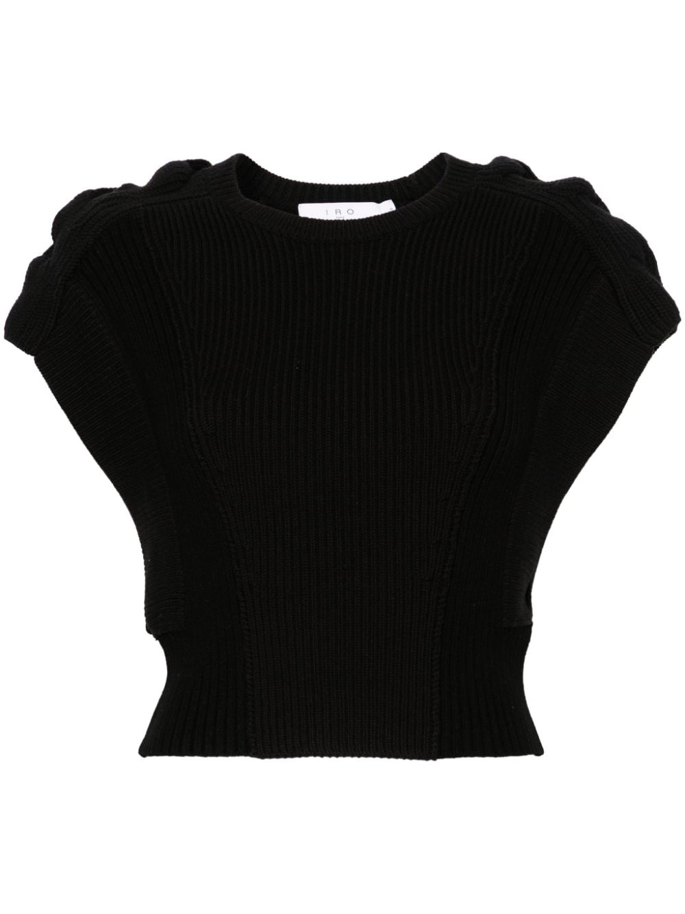 IRO Kalou Cropped-Top - Schwarz von IRO