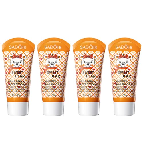 ISAKEN Handcreme Set, 4 Stück Parfümierte Feuchtigkeitsspendend Handcreme Fußcreme, Geschenkset für Frauen Männer, Körpercreme Geschenkset für Muttertag Weihnachten Geburtstagsgeschenke von ISAKEN