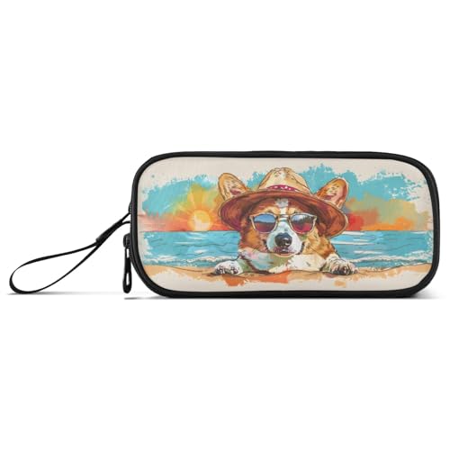 ISAOA Sonnenbrille Corgi Sunny Beach Scen Große Kapazität Federmäppchen 3 Fächer Federmäppchen Tragbare Große Aufbewahrung Bleistift Box Bleistift Tasche für Teenager Jungen Mädchen Erwachsene ISAOA Sonnenbrille Corgi Sunny Beach Scen Große Kapazität Federmäppchen 3 Fächer Federmäppchen Tragbare Große Aufbewahrung Bleistift Box Bleistift Tasche für Teenager Jungen Mädchen Erwachsene von ISAOA