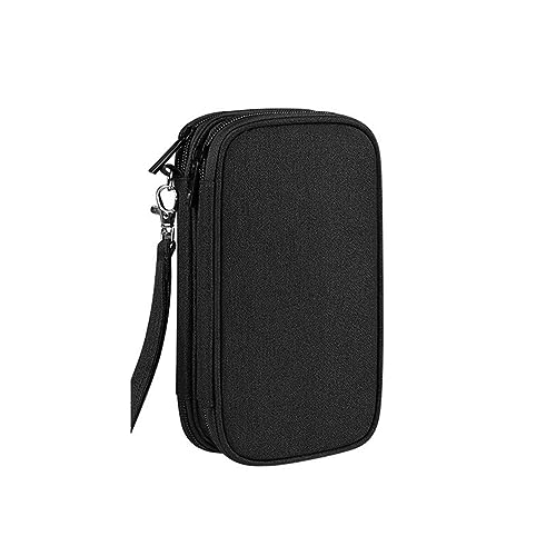 ISTOVO Tragbare Aufbewahrungskabel Wasserfest Multifunktionale Doppel-Schicht Digitale Tasche USB Data Line Ladegerät Stecker Organizer für Reisen Elektronische Organizer Schwarz von ISTOVO