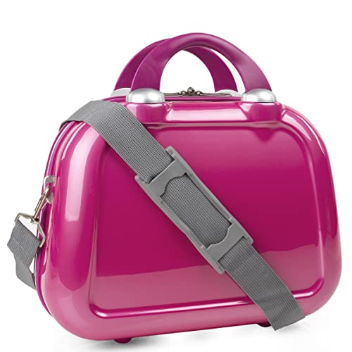 ITACA - Kosmetikkoffer Hartschale Groß, Beautycase Damen, Trolley & Handgepäck Koffer: Beauty Case Hartschale, Kosmetik Koffer, Kosmetiktasche Groß - Ideal für Reisen! 702635, Fuchsia von ITACA