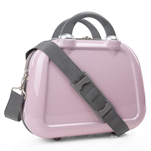 ITACA - Kosmetikkoffer Hartschale Groß, Beautycase Damen, Trolley & Handgepäck Koffer: Beauty Case Hartschale, Kosmetik Koffer, Kosmetiktasche Groß - Ideal für Reisen! 702635, Rosa von ITACA