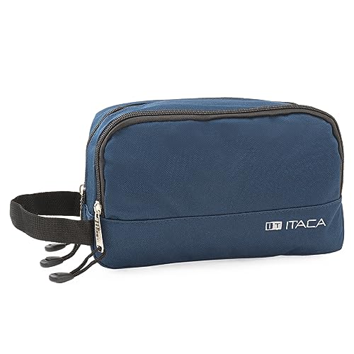 ITACA - Kosmetiktasche mit Reißverschluss, Reisen Kulturtasche Damen - Praktisch Kulturbeutel Herren and Damen - Wochenende Kulturbeutel Damen, Herren, Jungen and Madchen. Marke von ITACA, Marine Blau von ITACA